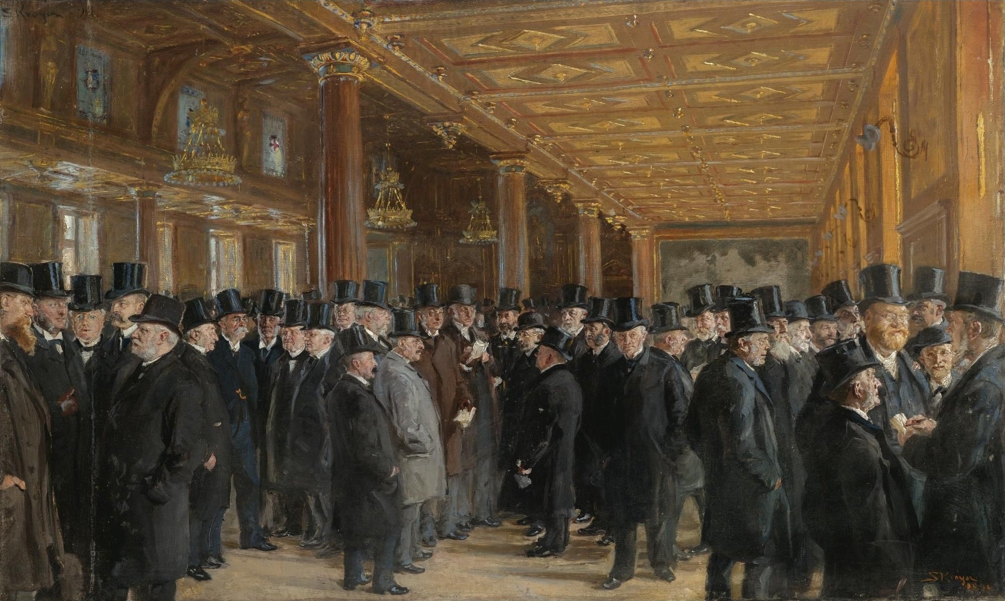 De la Bourse de Copenhague (Étude) - Peder Severin Krøyer