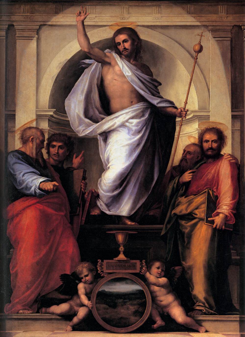 Le Christ avec les quatre évangélistes - Fra Bartolomeo - Alpha Reproduction