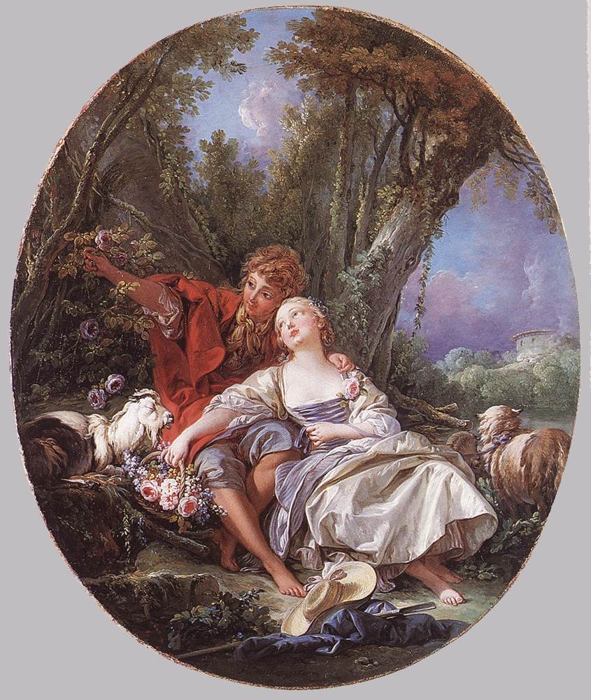 Berger et bergère au repos - François Boucher