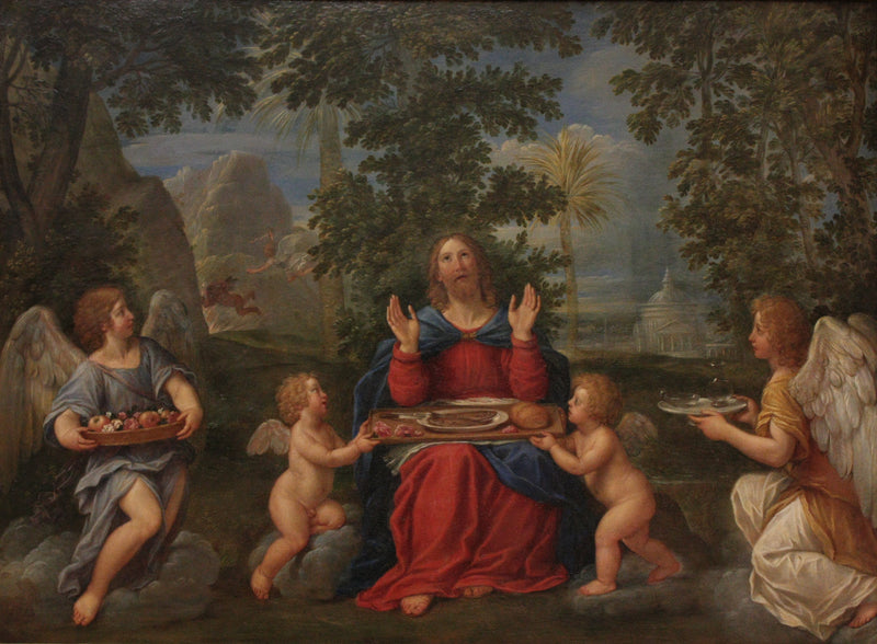 Jésus-Christ servi par les anges - Francesco Albani