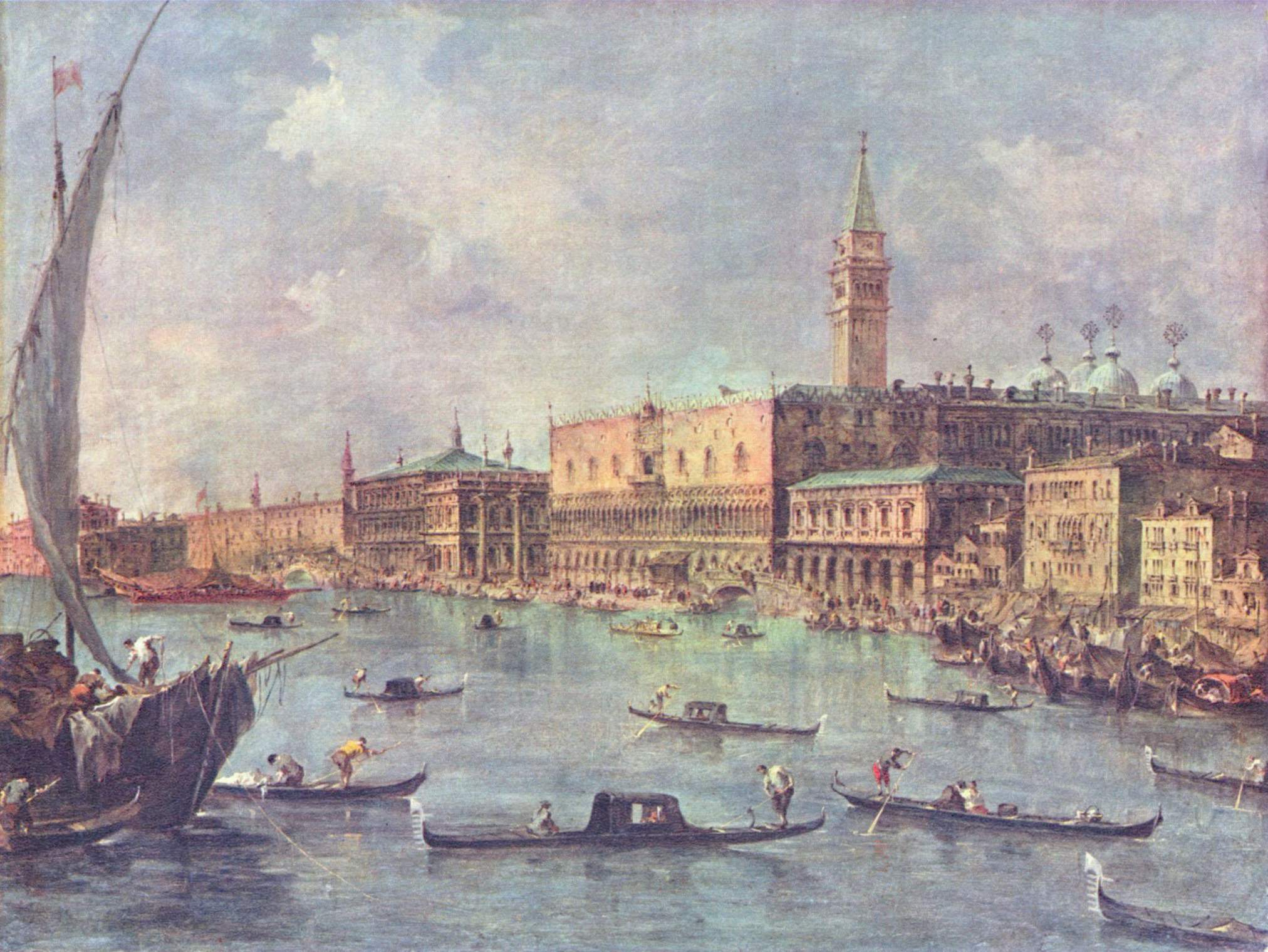 Venise : le Palais des Doges et le Molo - Francesco Guardi
