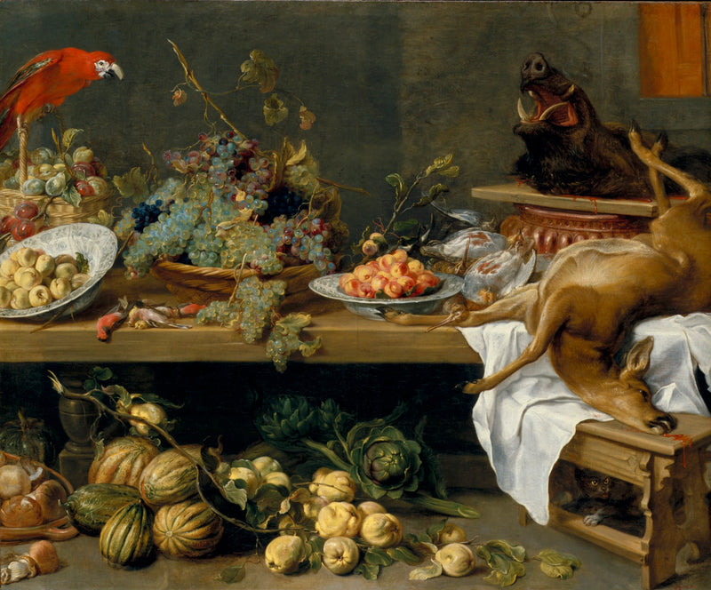 Nature morte aux fruits, légumes et gibier mort - Frans Snyders