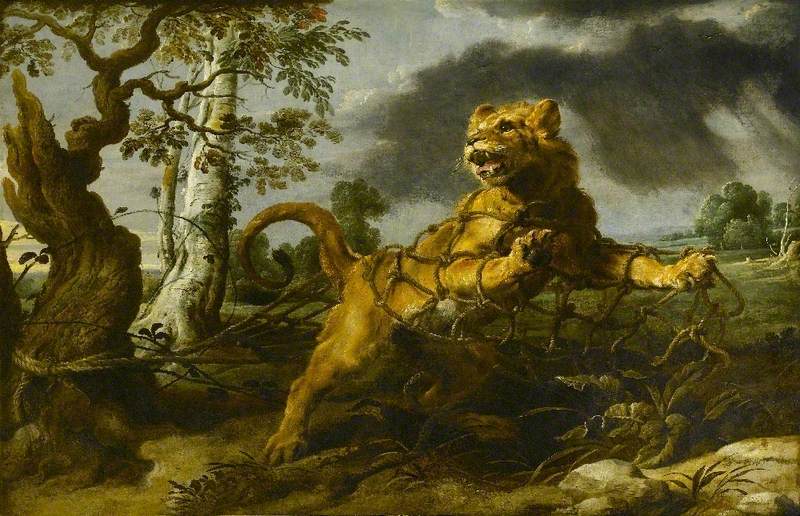 Le Lion et la Souris - Frans Snyders