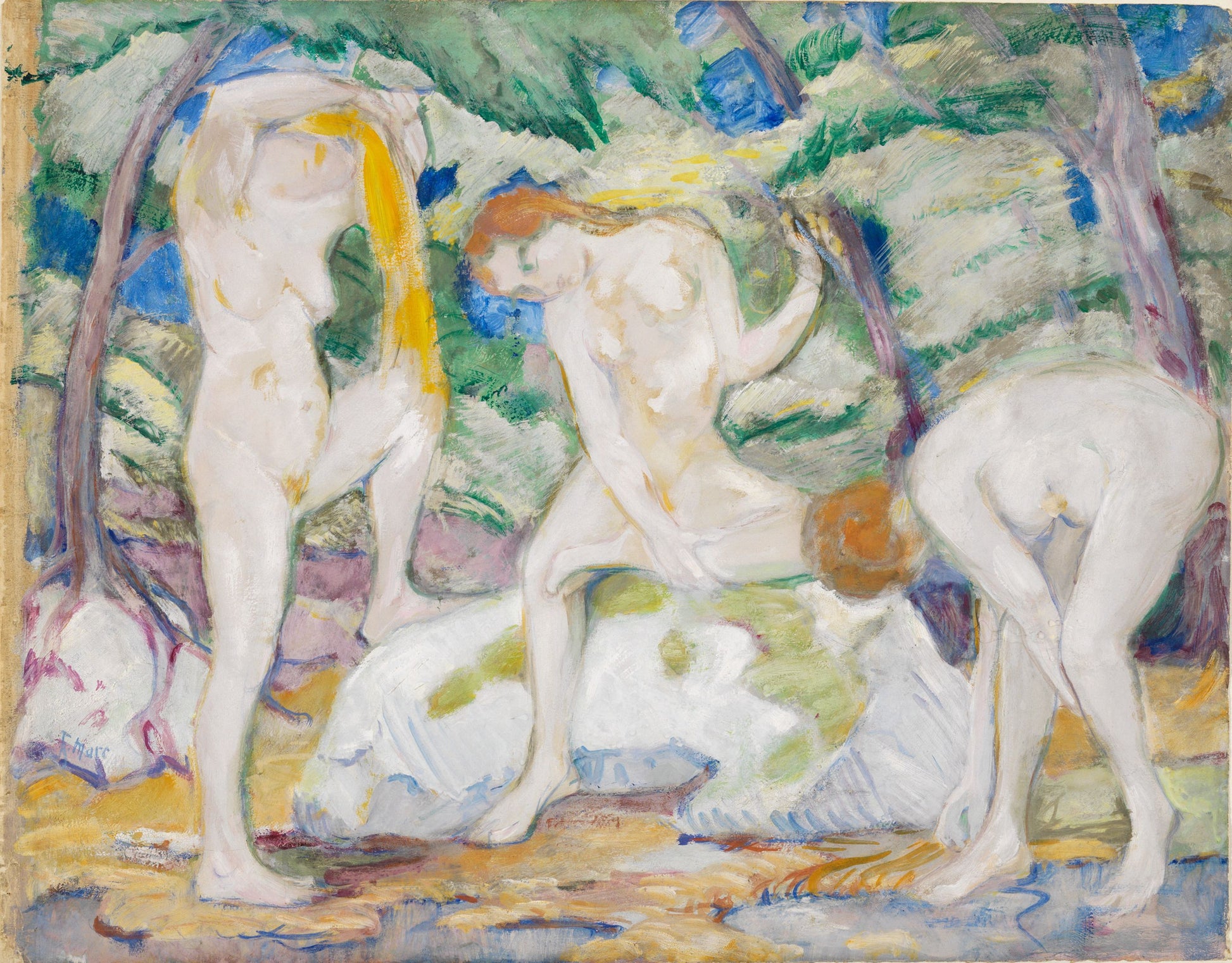 Reproduction du tableau « Q104525485 - Franz Marc » par Alpha Reproduction en peinture à l’huile