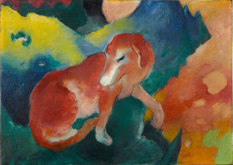 cane rosso - Franz Marc