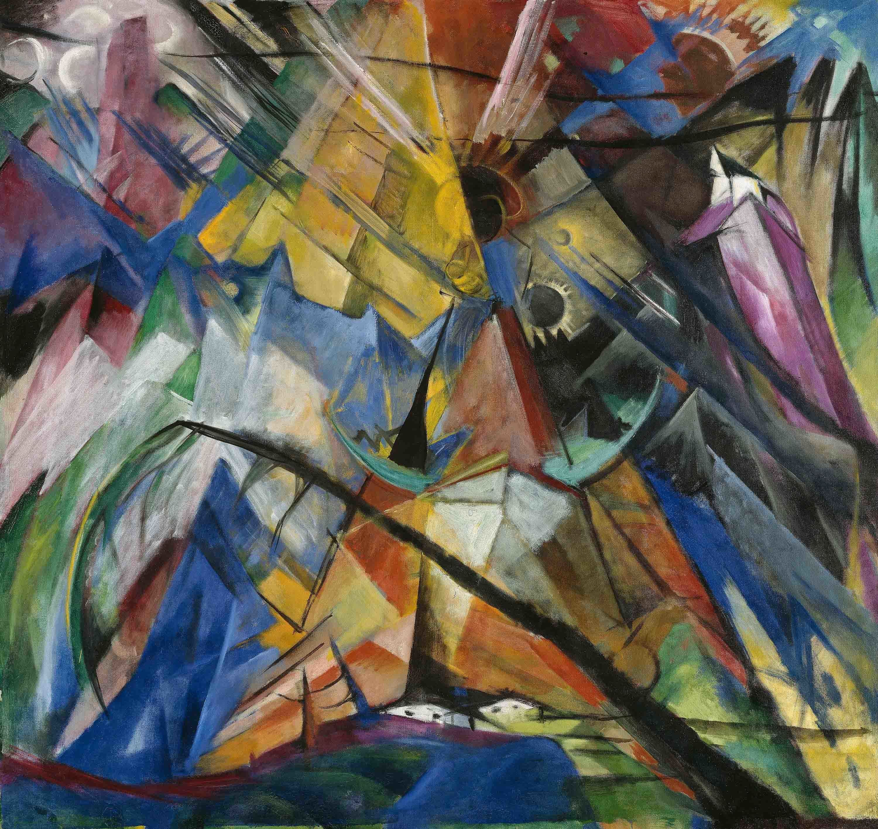 Reproduction du tableau « Tyrol - Franz Marc » par Alpha Reproduction en peinture à l’huile