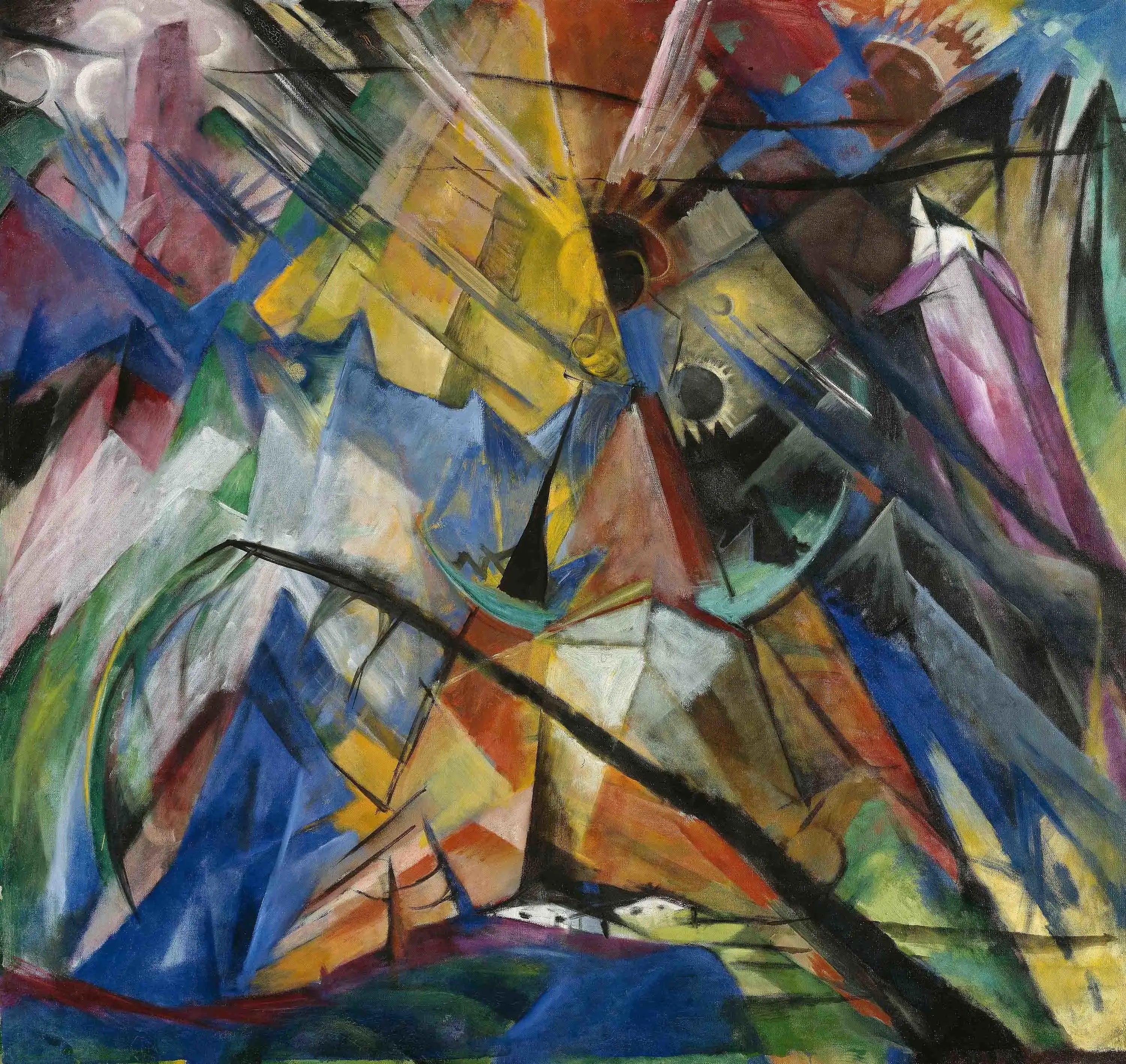 Reproduction du tableau « Tyrol - Franz Marc » par Alpha Reproduction en peinture à l’huile