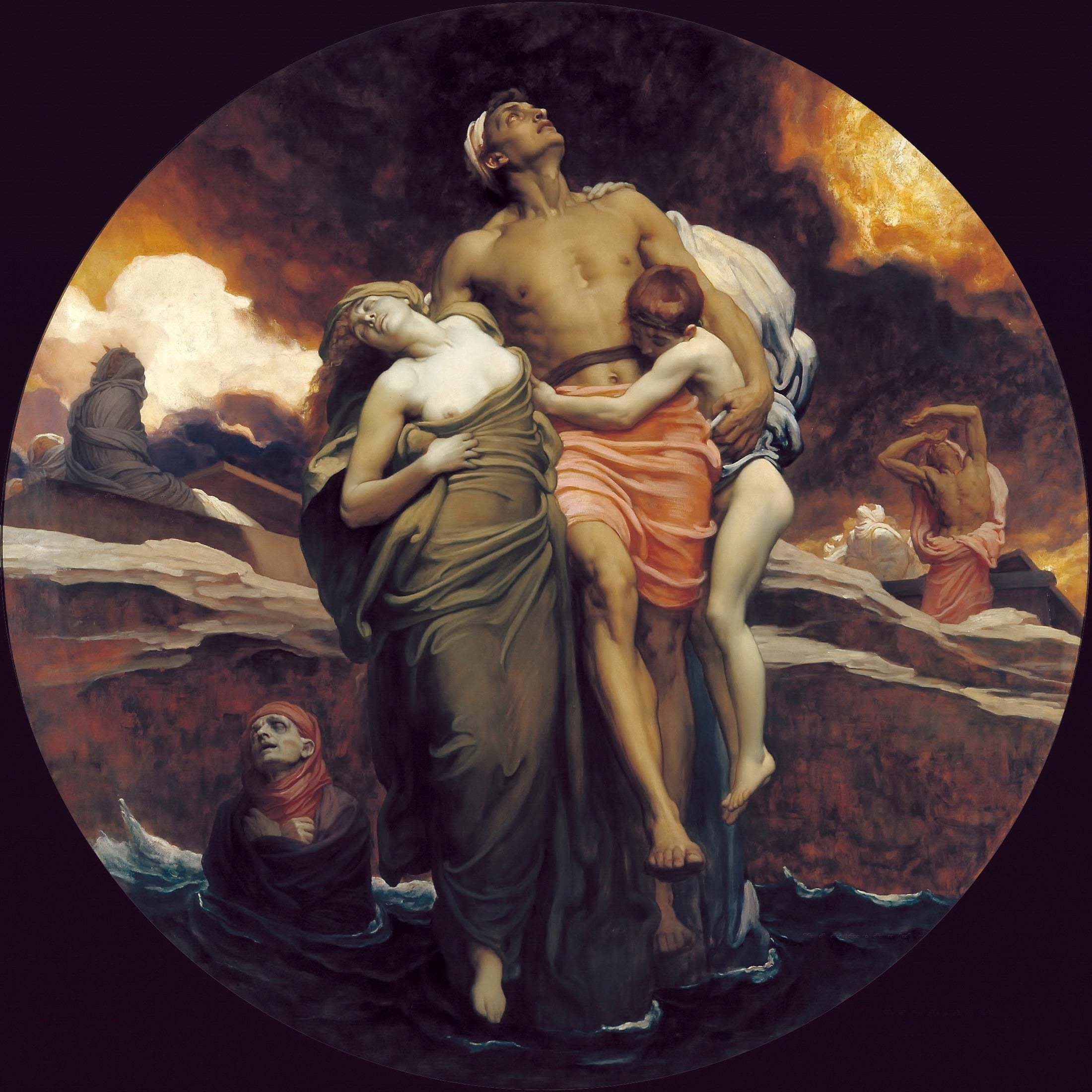 Et la mer rendit les morts qui étaient en elle - Frederic Leighton
