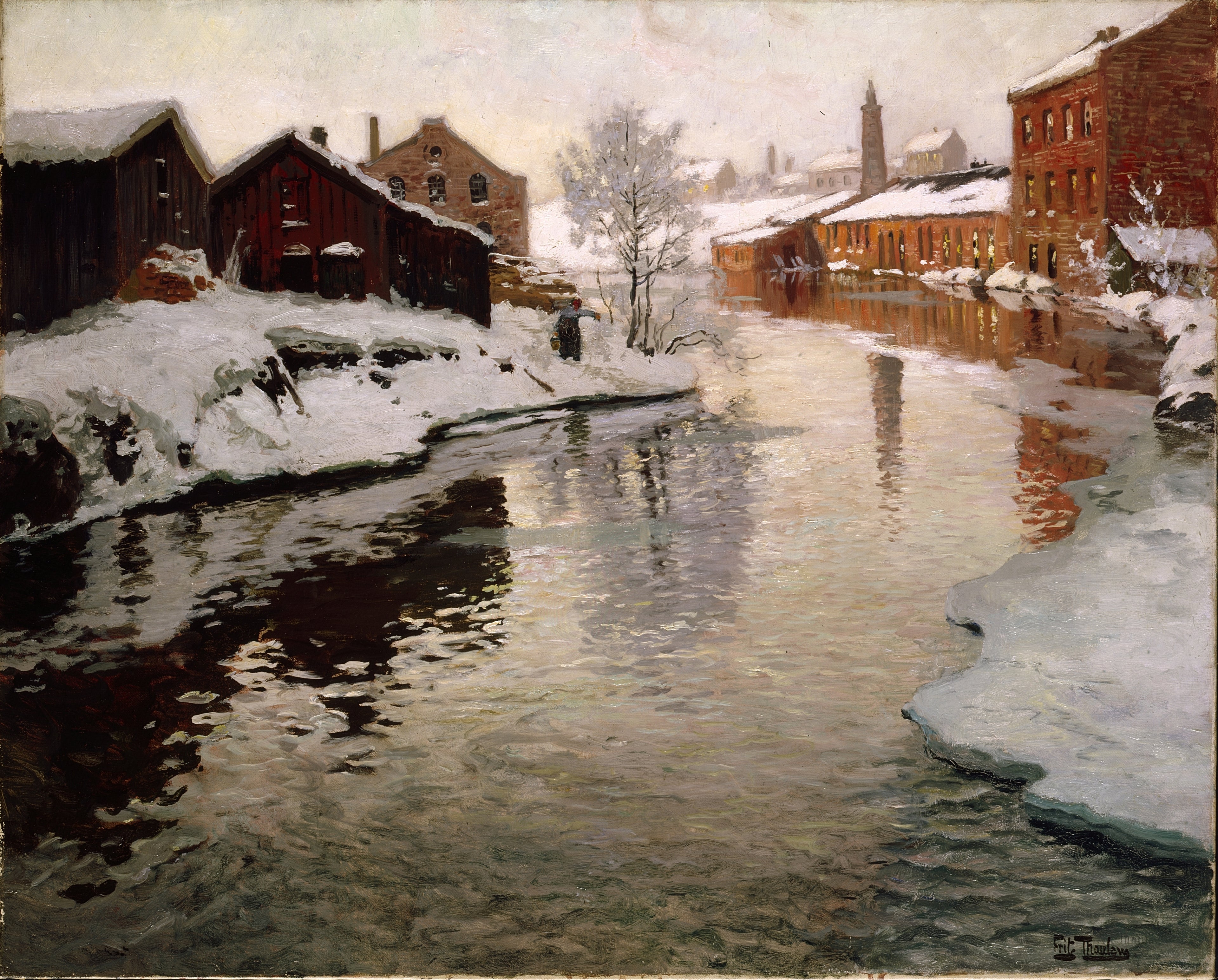 Den gamle fabrikk - Frits Thaulow