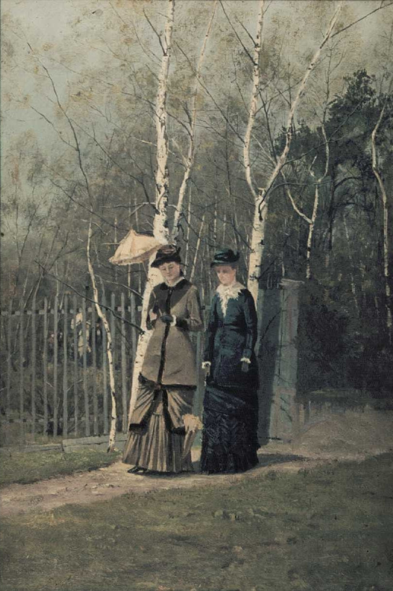 Eva Sars se rend au Slottsparken avec une visite à Vienne - Frits Thaulow