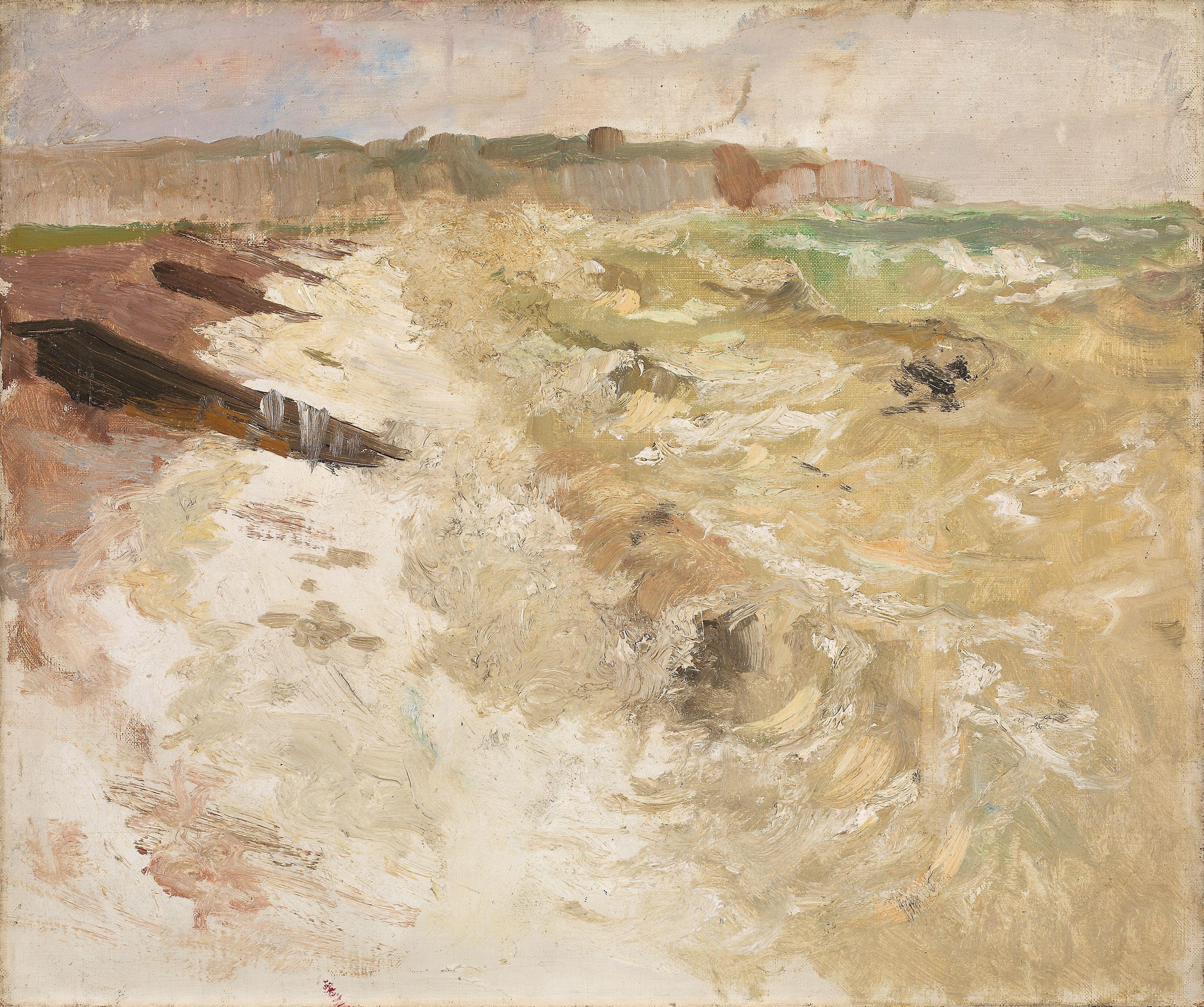 Depuis la plage de Dieppe - Frits Thaulow