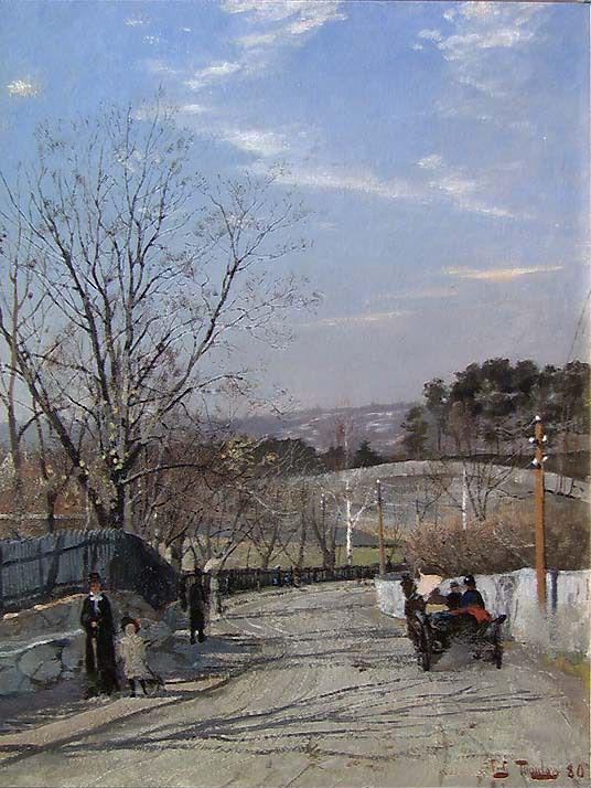 Depuis les abords de Kristiania - Frits Thaulow