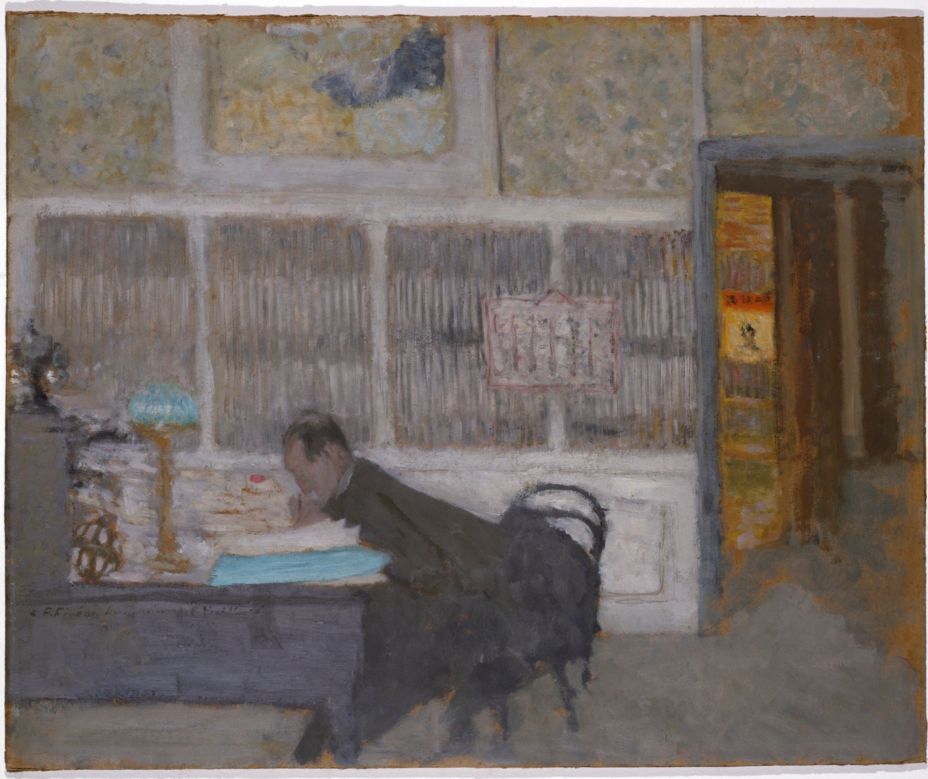 À la revue blanche (Portrait de Félix Fénéon). - Édouard Vuillard