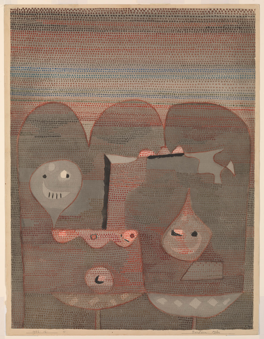 Barbarian Sacrifice. - Paul Klee