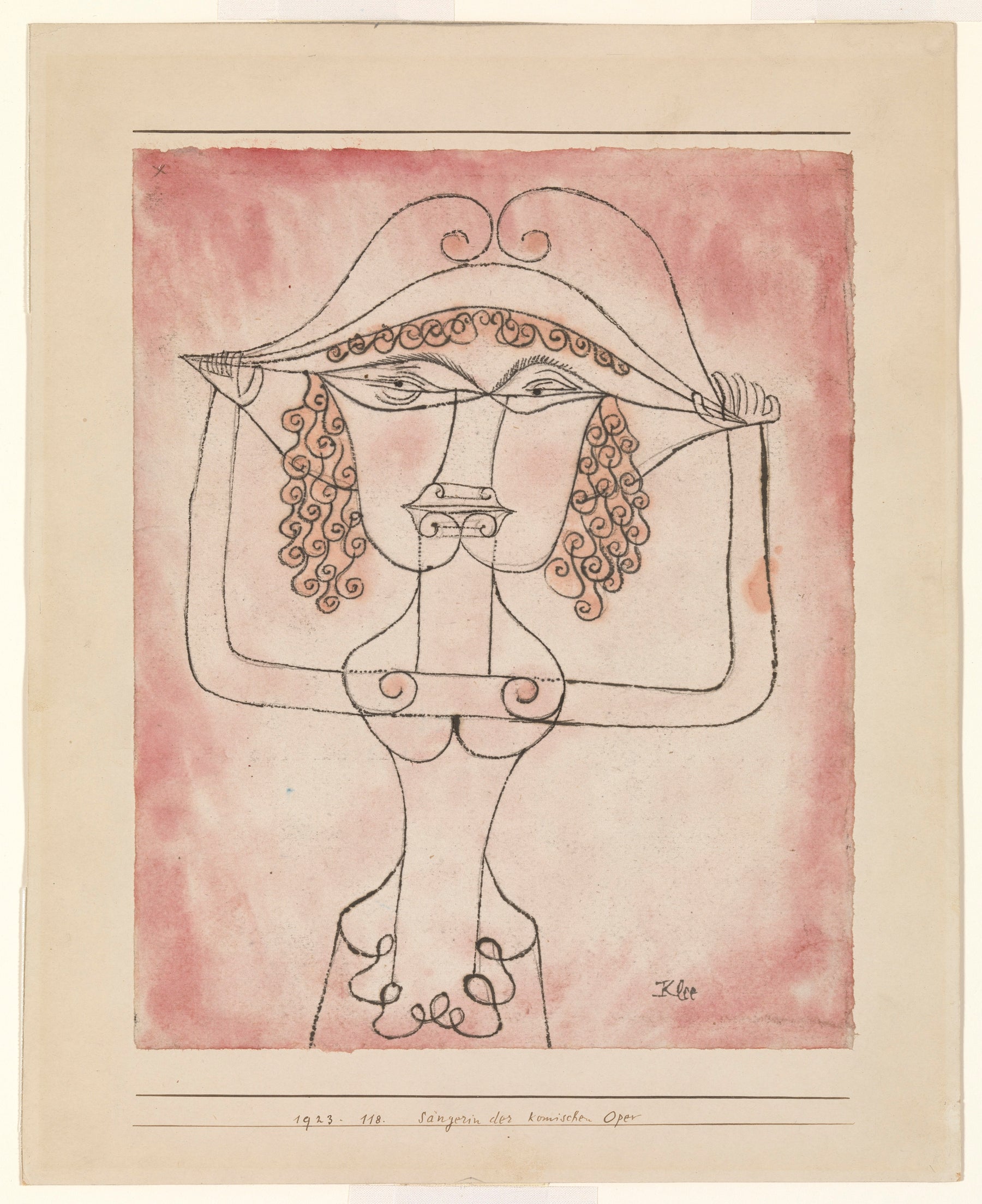 Chanteuse de l'Opéra comique - Paul Klee