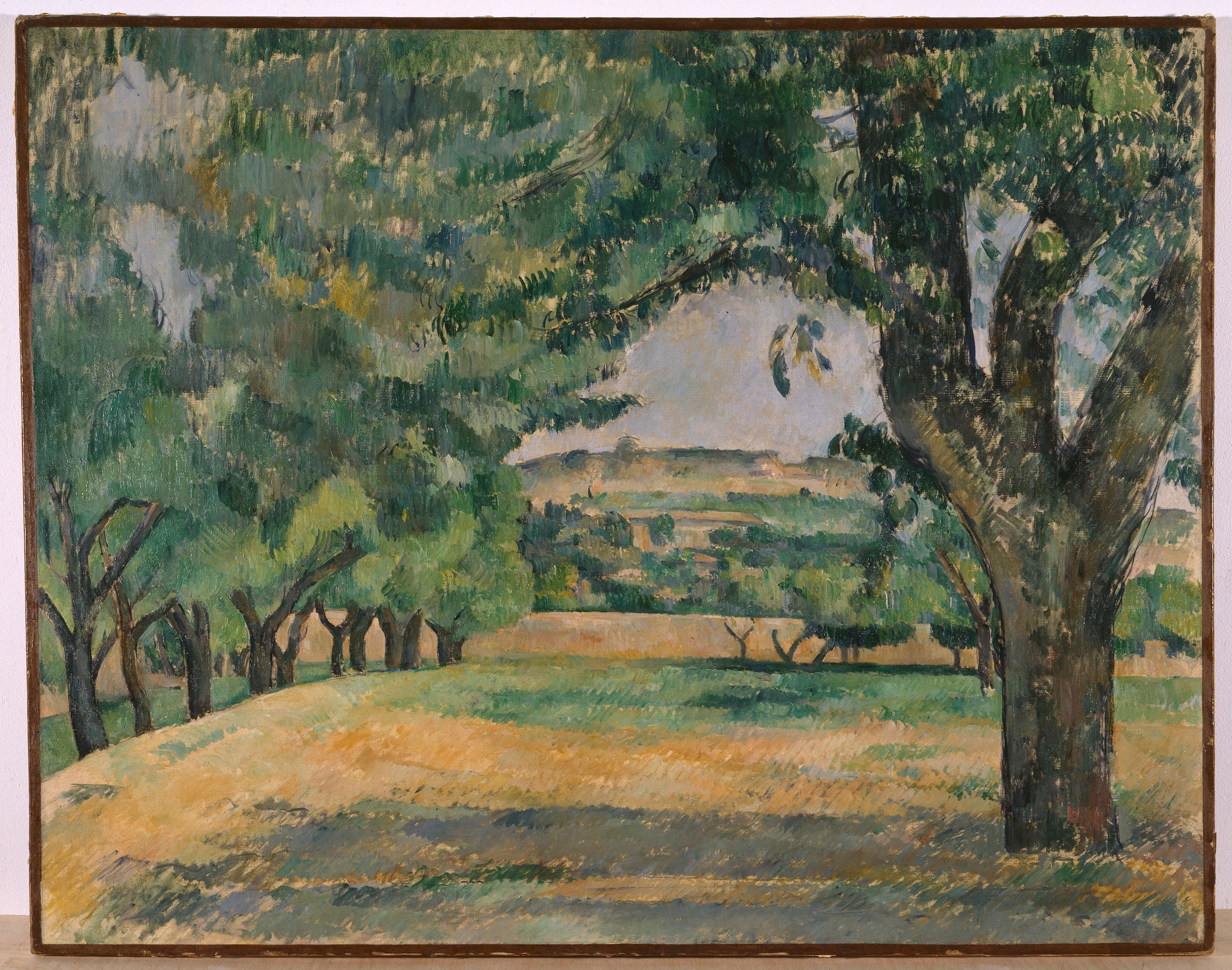 Reproduction du tableau « Environs du Jas de Bouffan - Paul Cézanne » par Alpha Reproduction en peinture à l’huile