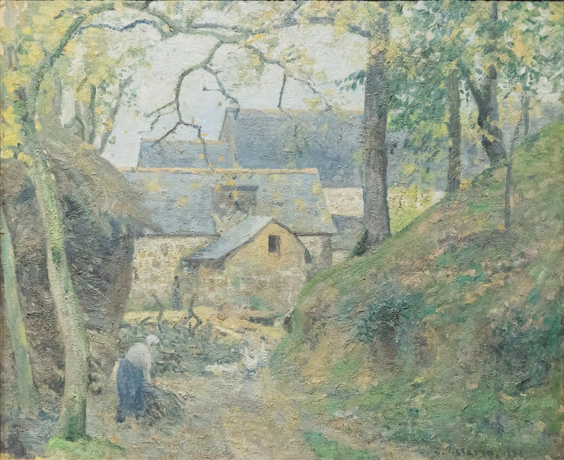 La Fattoria a Montfoucault - Camille Pissarro