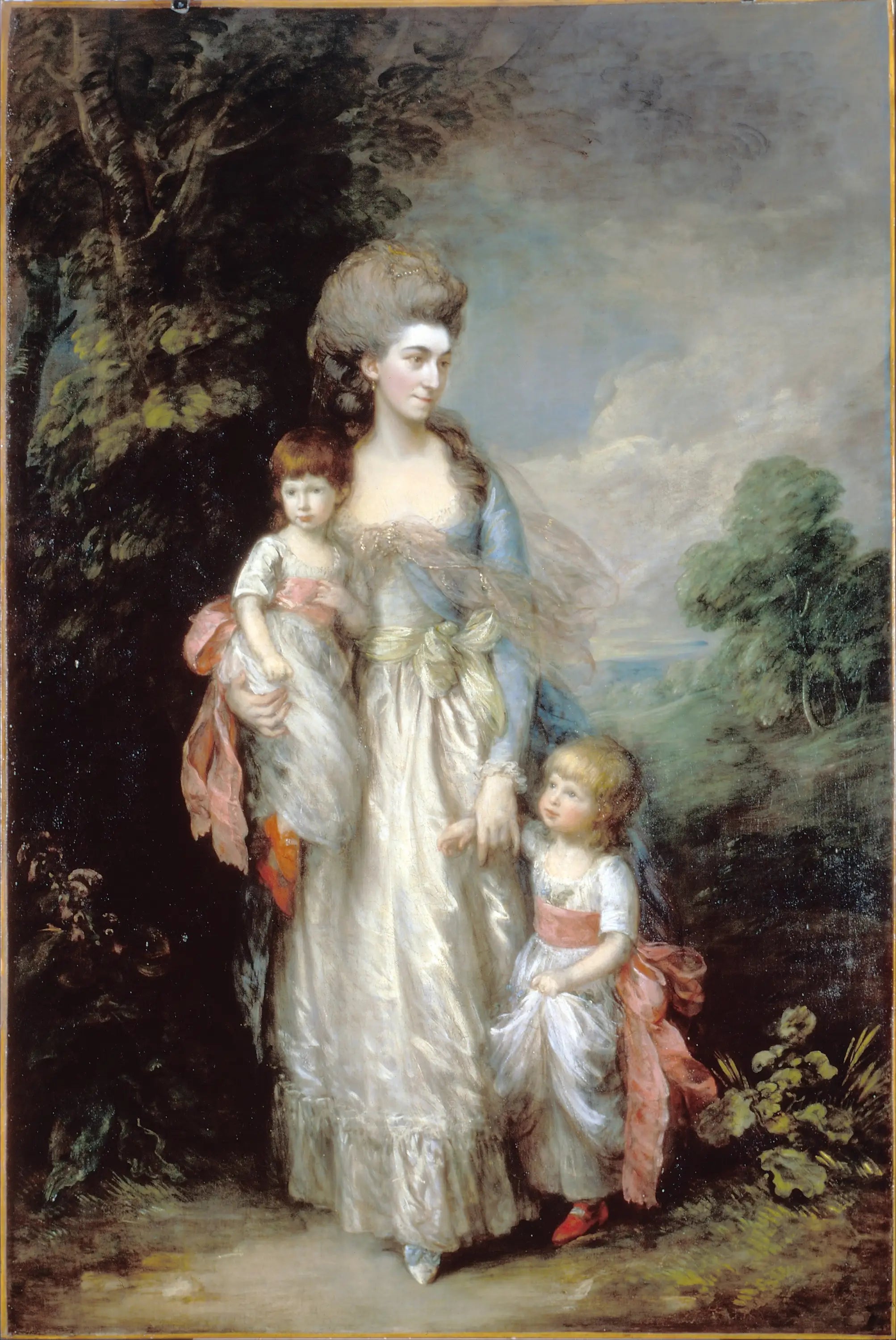 Miss Elizabeth Moody et ses fils Samuel et Thomas - Thomas Gainsborough - Alpha Reproduction