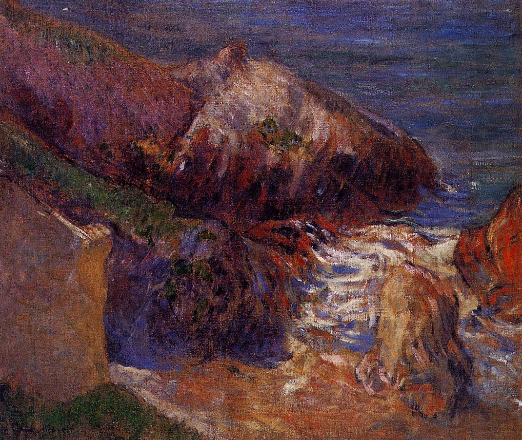 Rocce sulla costa - Paul Gauguin