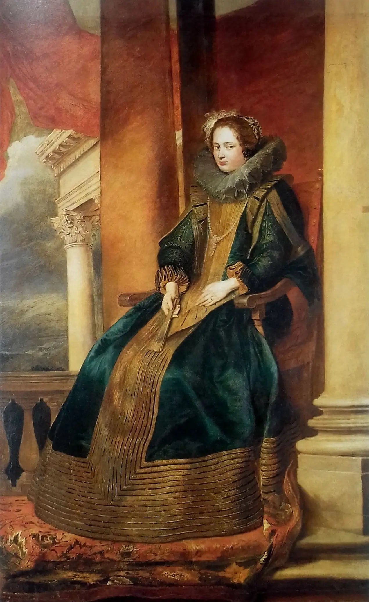 Portrait d’une femme génoise assise - Antoine van Dyck - Alpha Reproduction