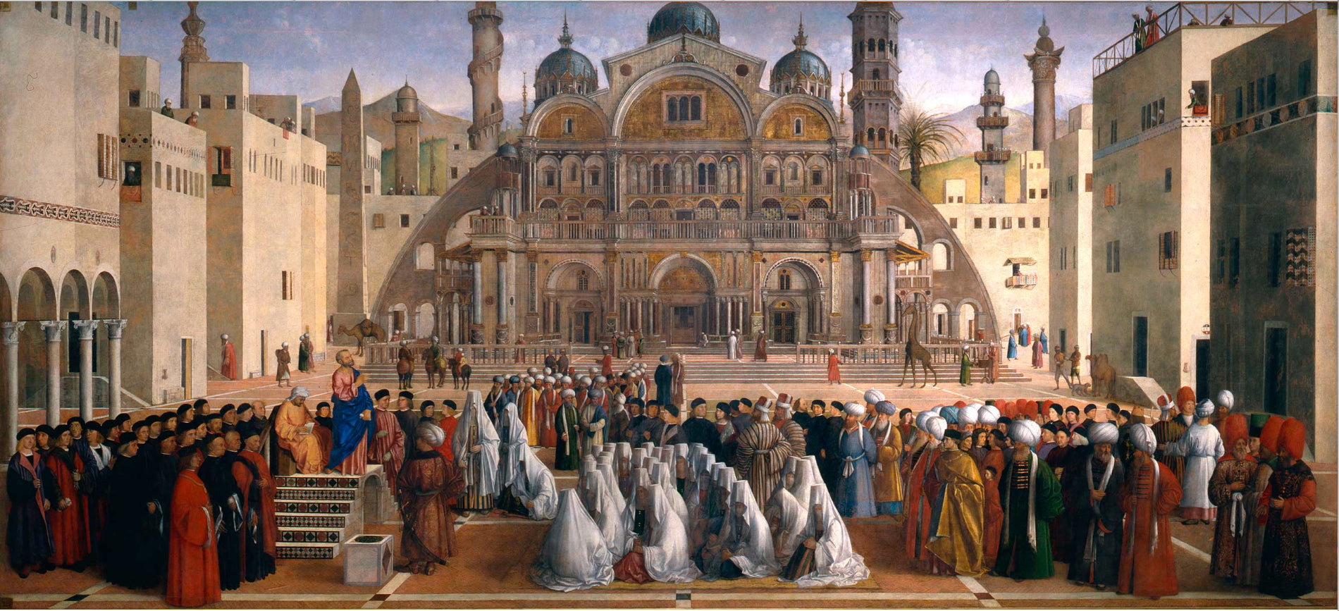 Saint Marc prêchant à Alexandrie - Gentile et Giovanni Bellini