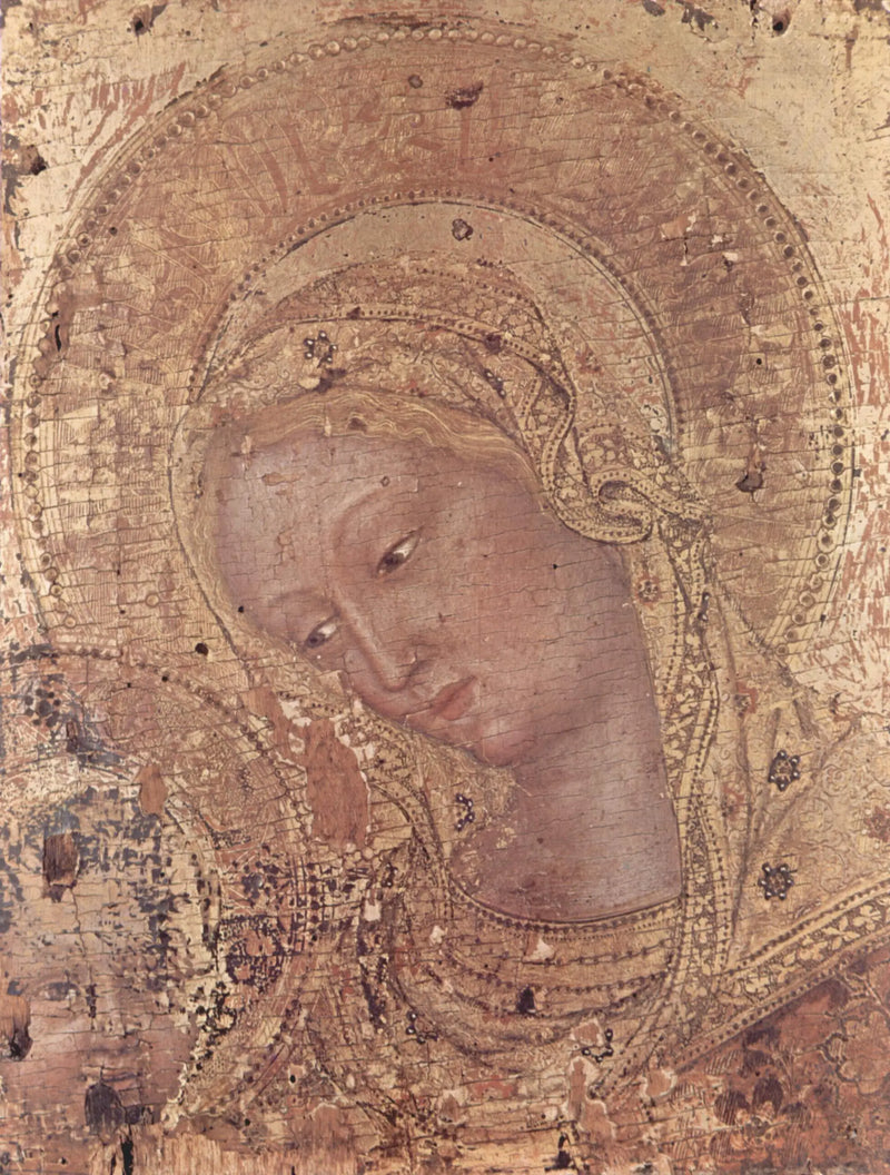 Madonna, frammento - Gentile da Fabriano