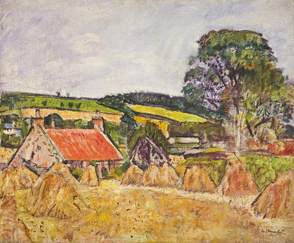 Champ de chaume, Leslie Hunter, 1923, peinture à l’huile