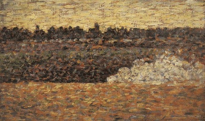 Paysage, Georges Seurat, 1885