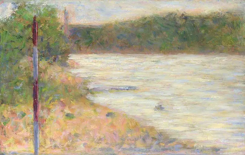 Reproduction du tableau « Une berge (La Seine à Asnières) - Georges Seurat » par Alpha Reproduction en peinture à l’huile