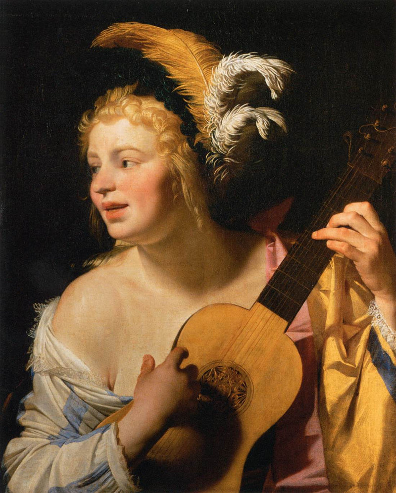 La Joueuse de guitare - Gerrit van Honthorst