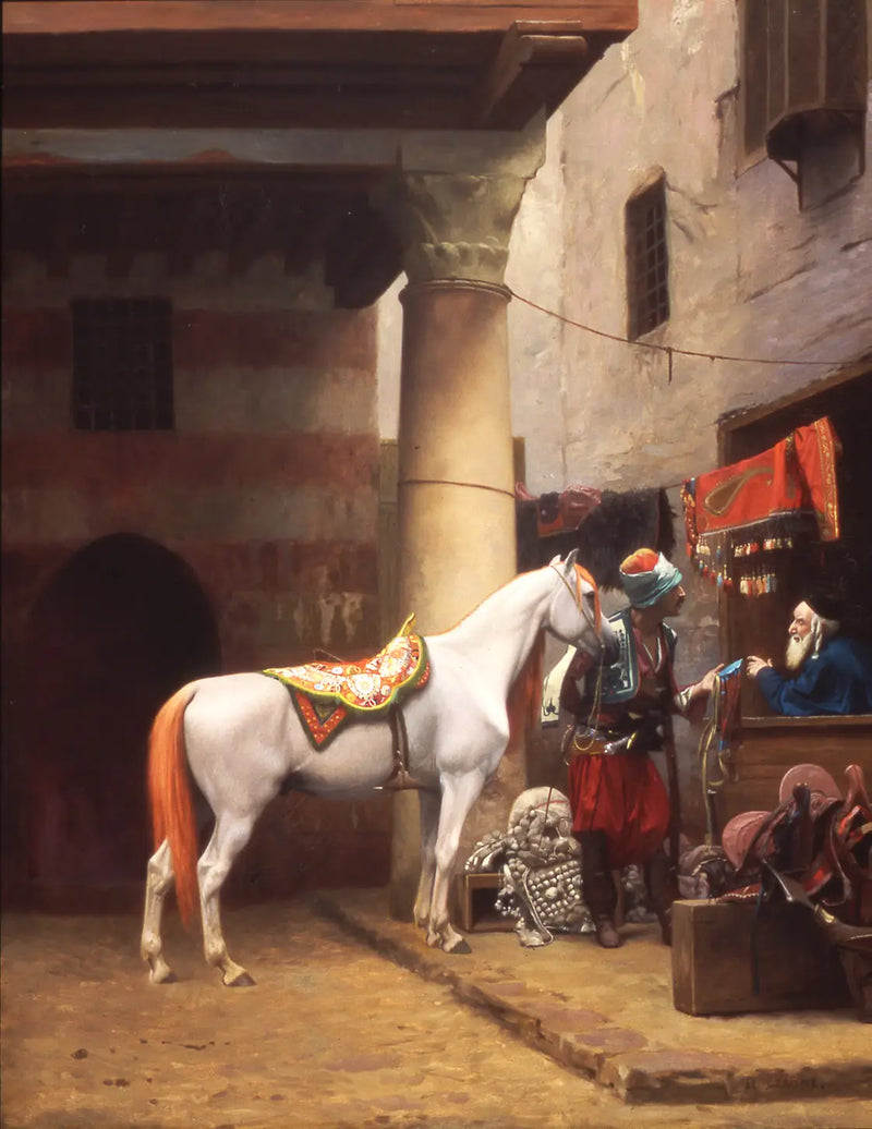 Il bazar della sella, Il Cairo - Jean-Léon Gérôme