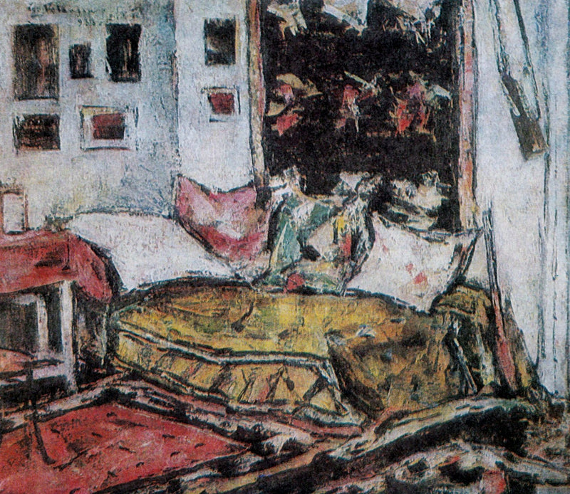 Intérieur au divan jaune - Gheorghe Petrașcu