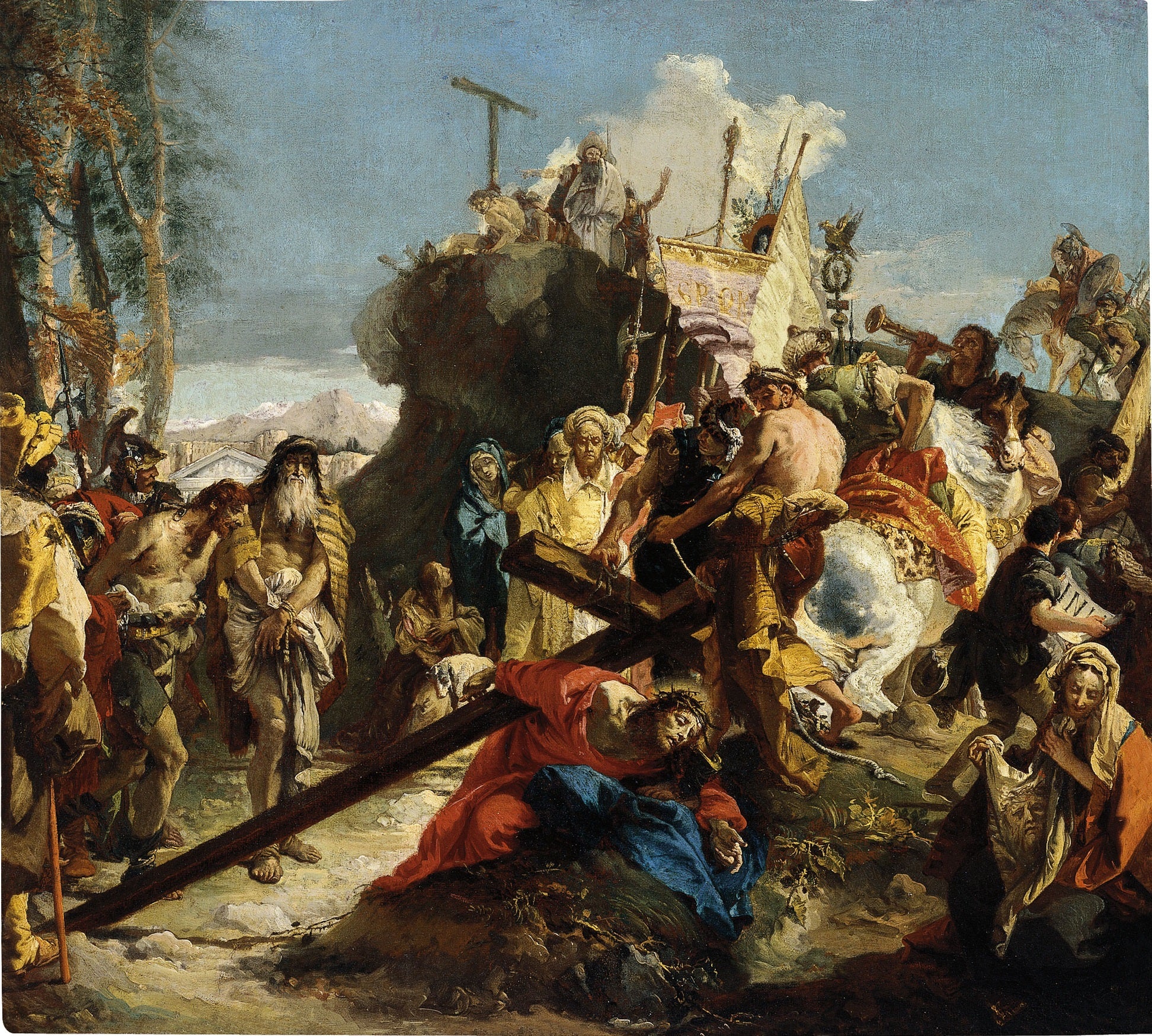 Le Christ sur la route du Calvaire - Giovanni Battista Tiepolo