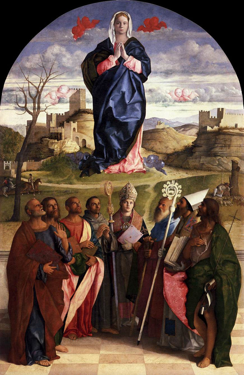 La Vergine Maria in gloria con i santi - Giovanni Bellini