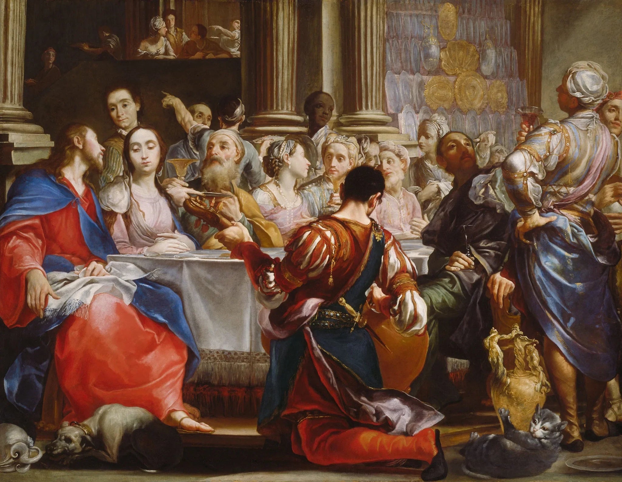 Les Noces de Cana - Giuseppe Maria Crespi image 1 tableau peint à l’huile sur toile