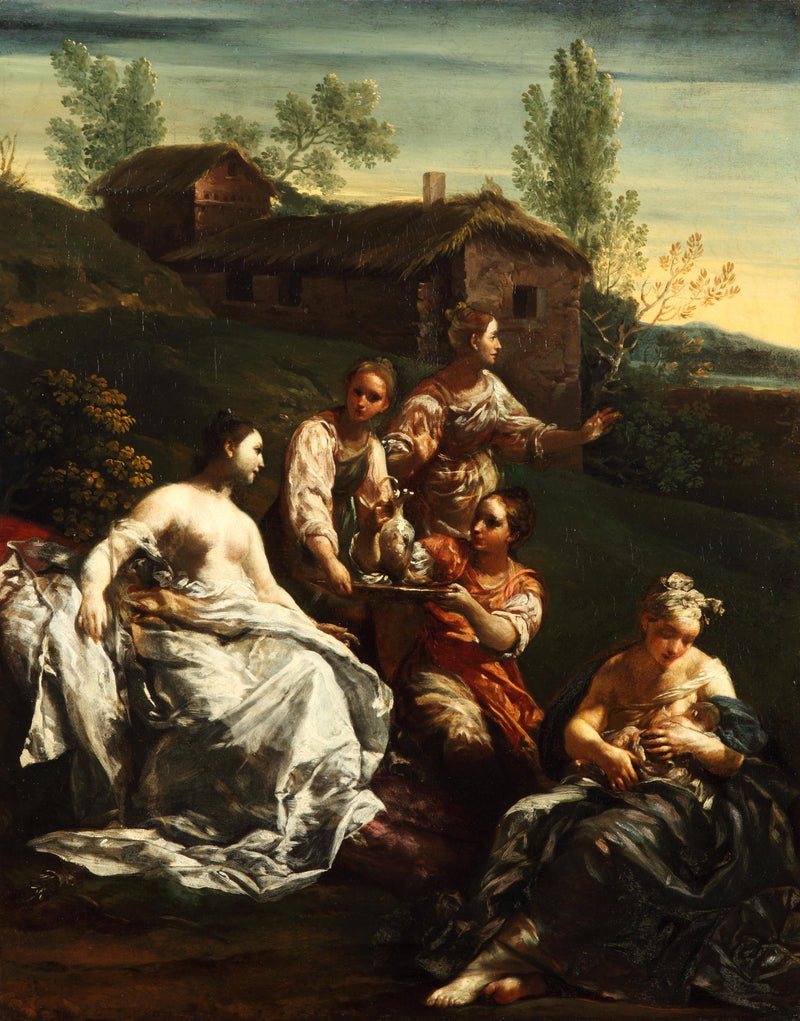 La naissance d'Arkas ou la naissance d'Adonis (?) - Giuseppe Maria Crespi