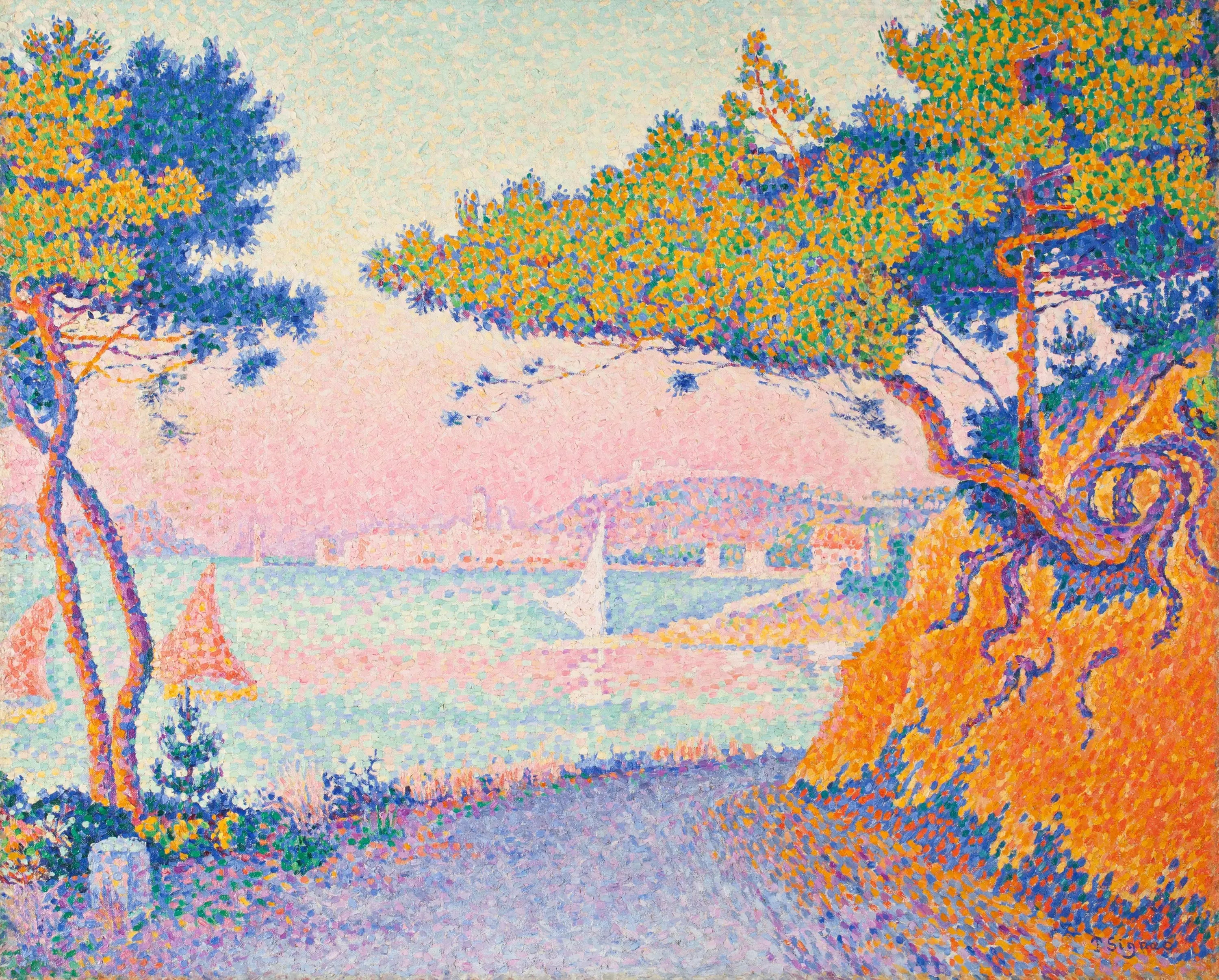 Reproduction du tableau « Golfe Juan - Paul Signac » par Alpha Reproduction en peinture à l’huile