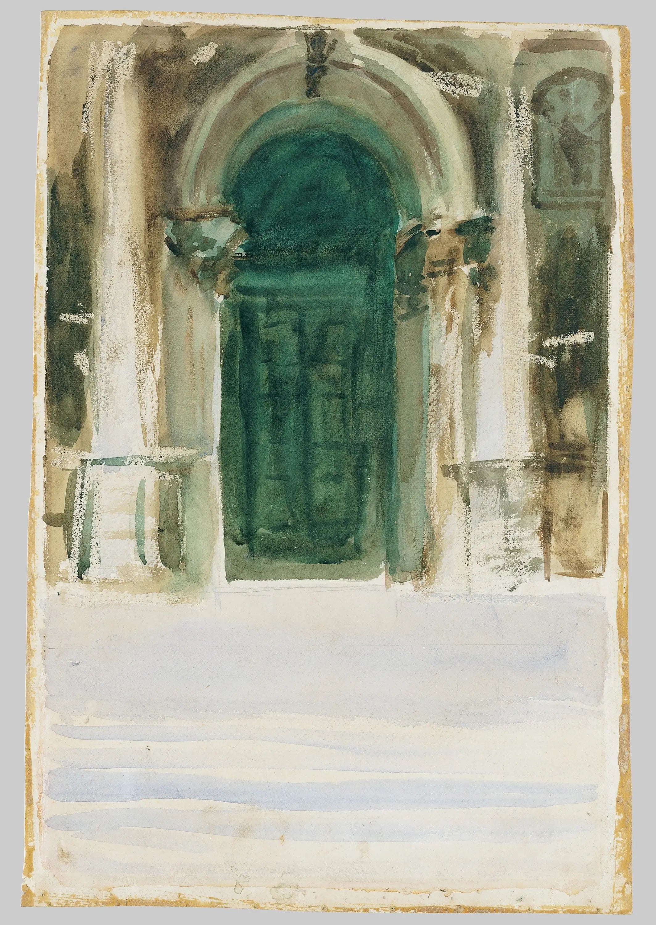 Reproduction du tableau « Porte Verte, Santa Maria della Salute - John Singer Sargent » par Alpha Reproduction en peinture à l’huile