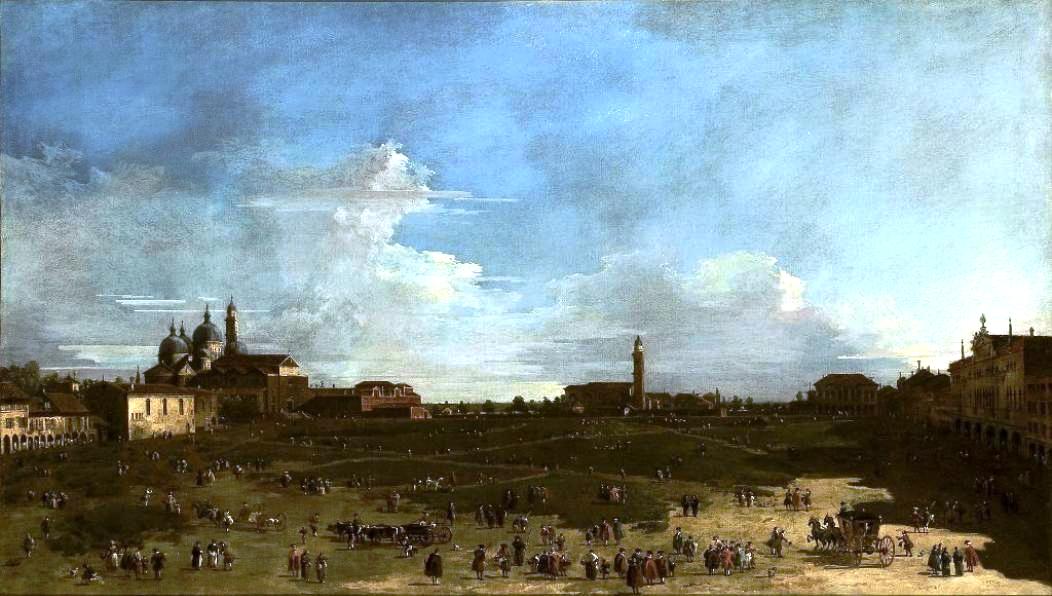 Vue du Prato de la Vallée à Padoue - Francesco Guardi