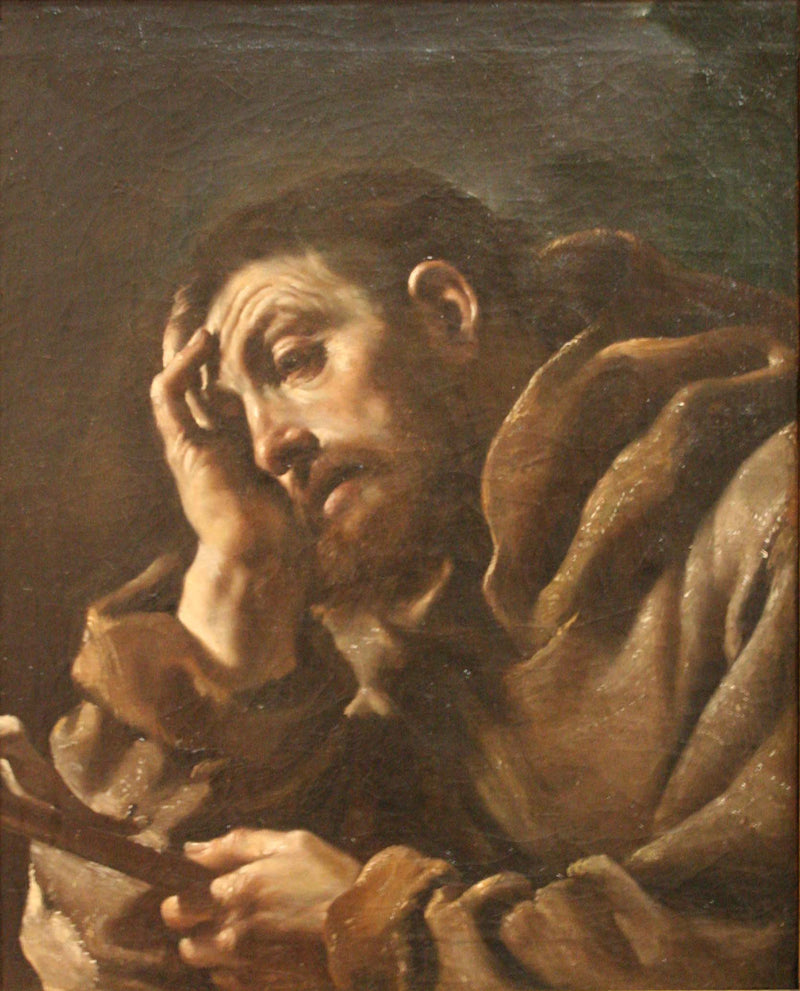 San Francesco d'Assisi in meditazione - Guercino