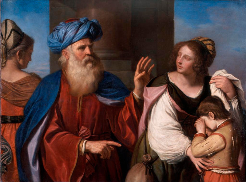 Abraham che ripudia Agar - Guercino