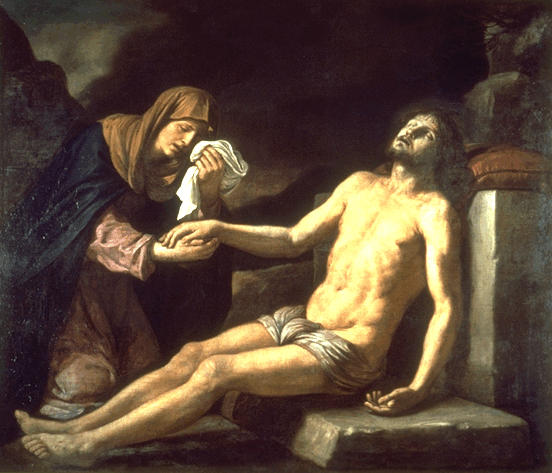 Il Cristo morto pianto dalla Vergine - Guercino