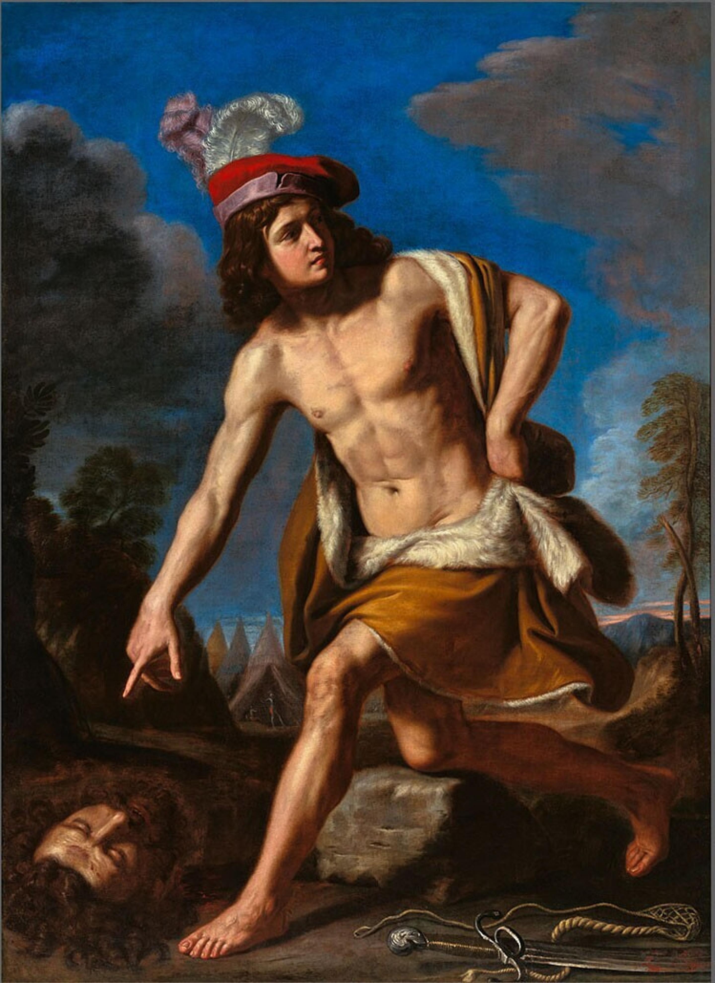 David avec la tête de Goliath - Guercino - Alpha Reproduction
