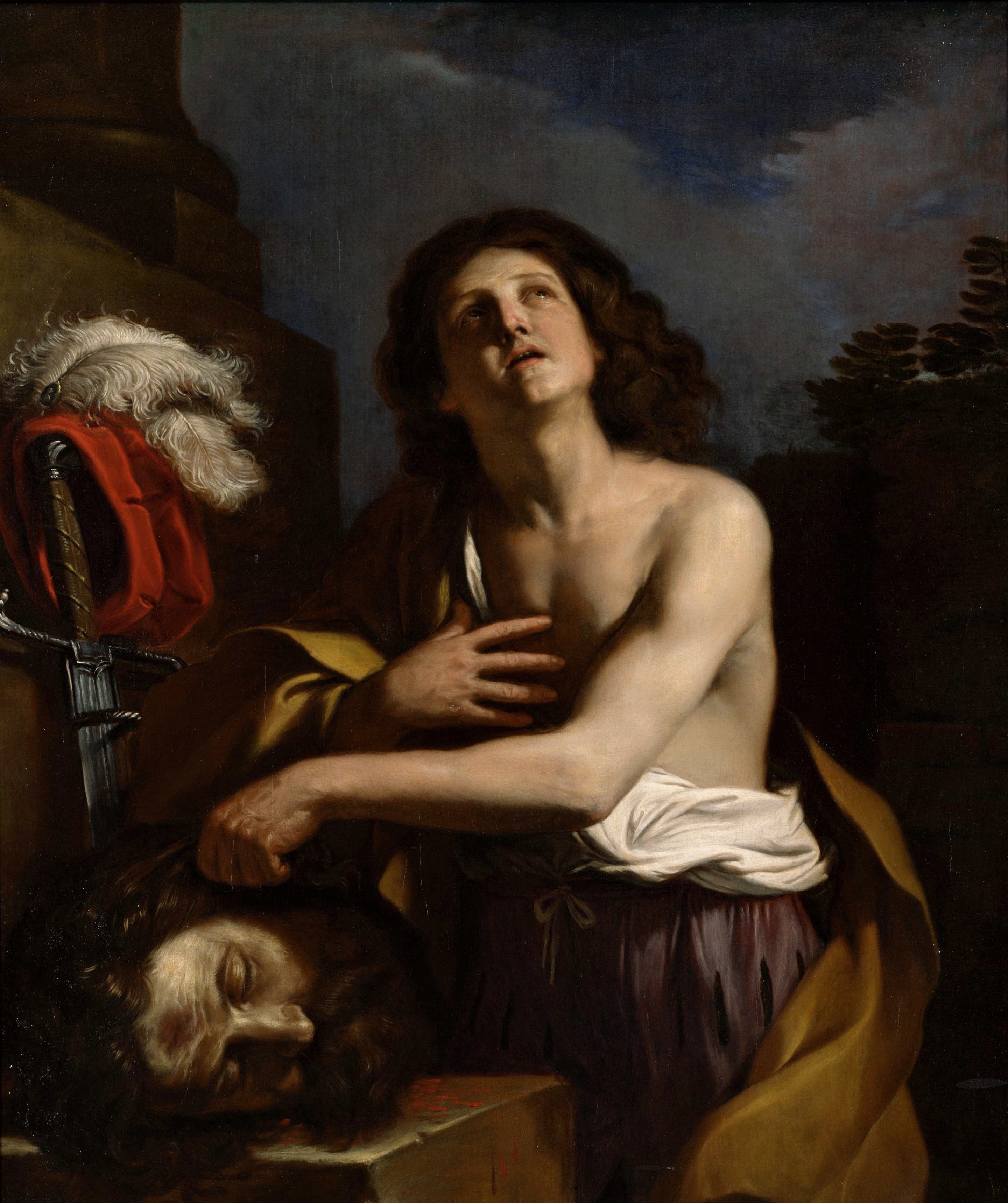 David avec la tête de Goliath - Guercino - Alpha Reproduction