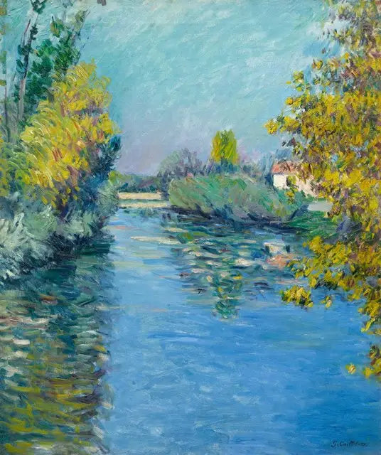 Reproduction du tableau « Le petit soutiens-gorge de la Seine, effet d'automne - Gustave Caillebotte » par Alpha Reproduction en peinture à l’huile
