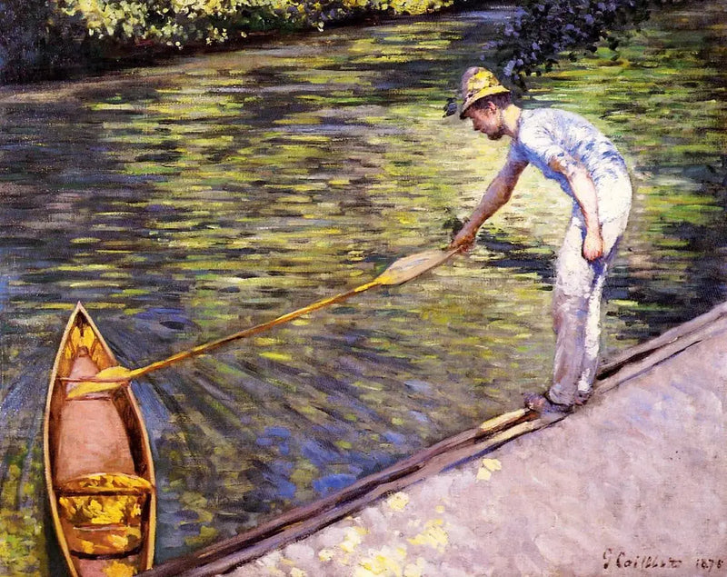 Canottiere che remano sul périssoire - Gustave Caillebotte