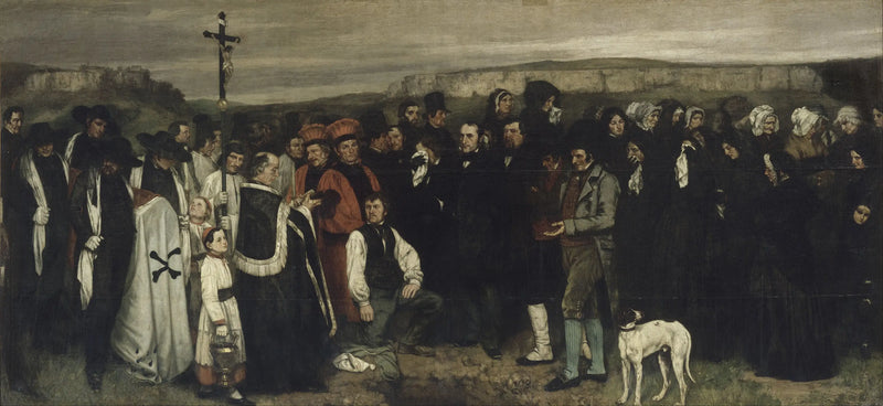 Un'enterrement à Ornans - Gustave Courbet