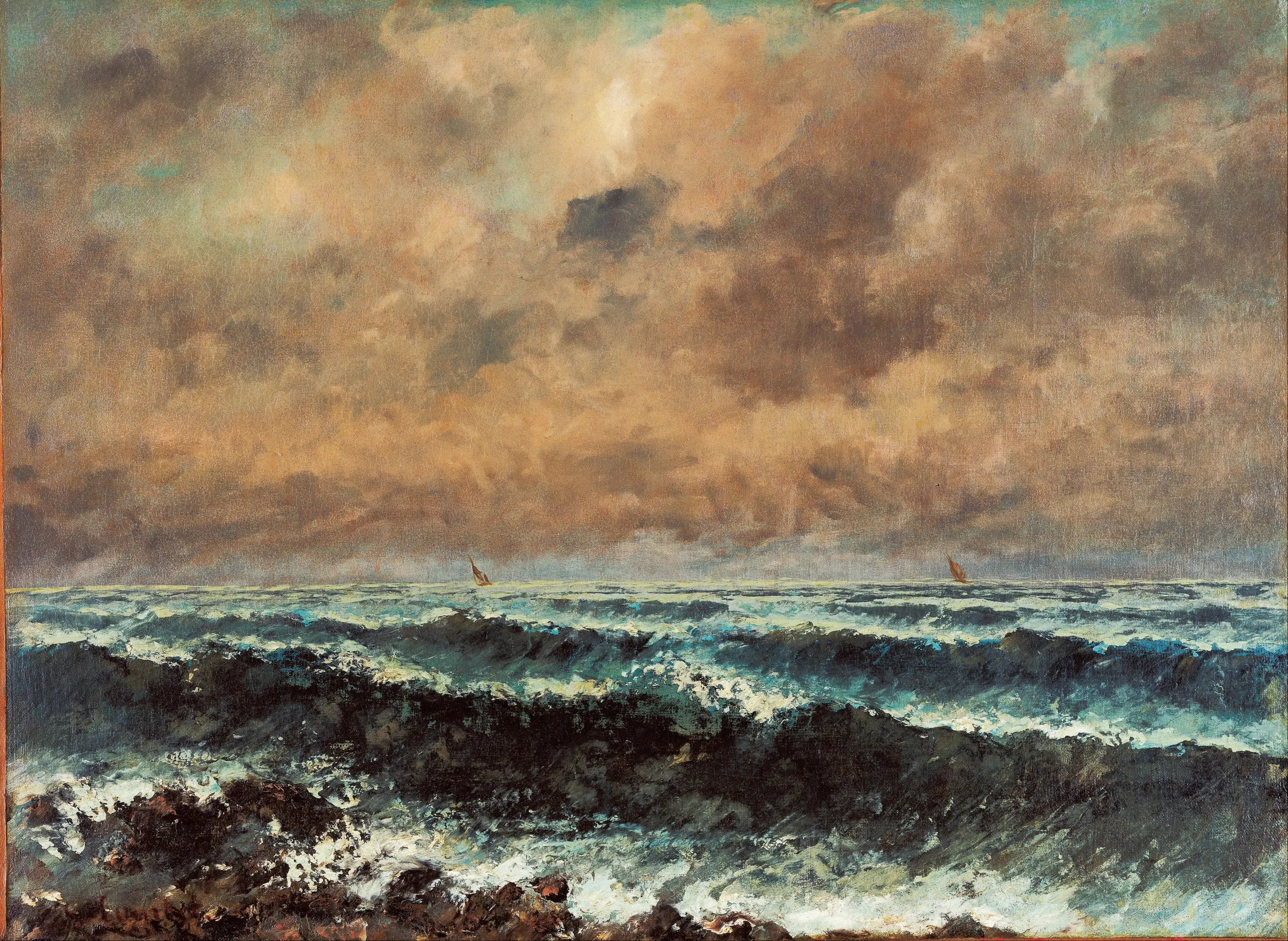 La Mer en automne - Gustave Courbet - Alpha Reproduction