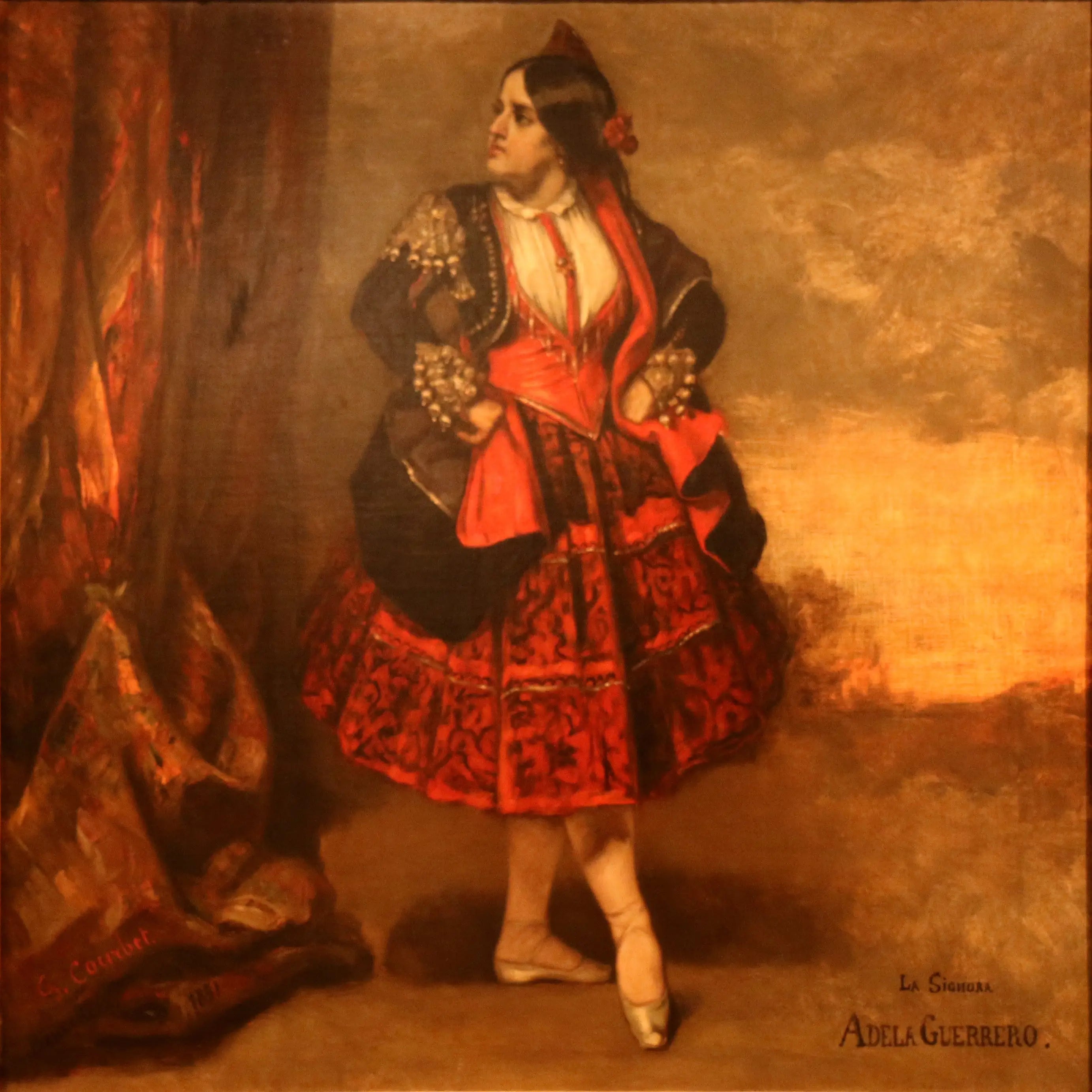 La signora Adela Guerrero danseuse espagnole - Gustave Courbet - Alpha Reproduction