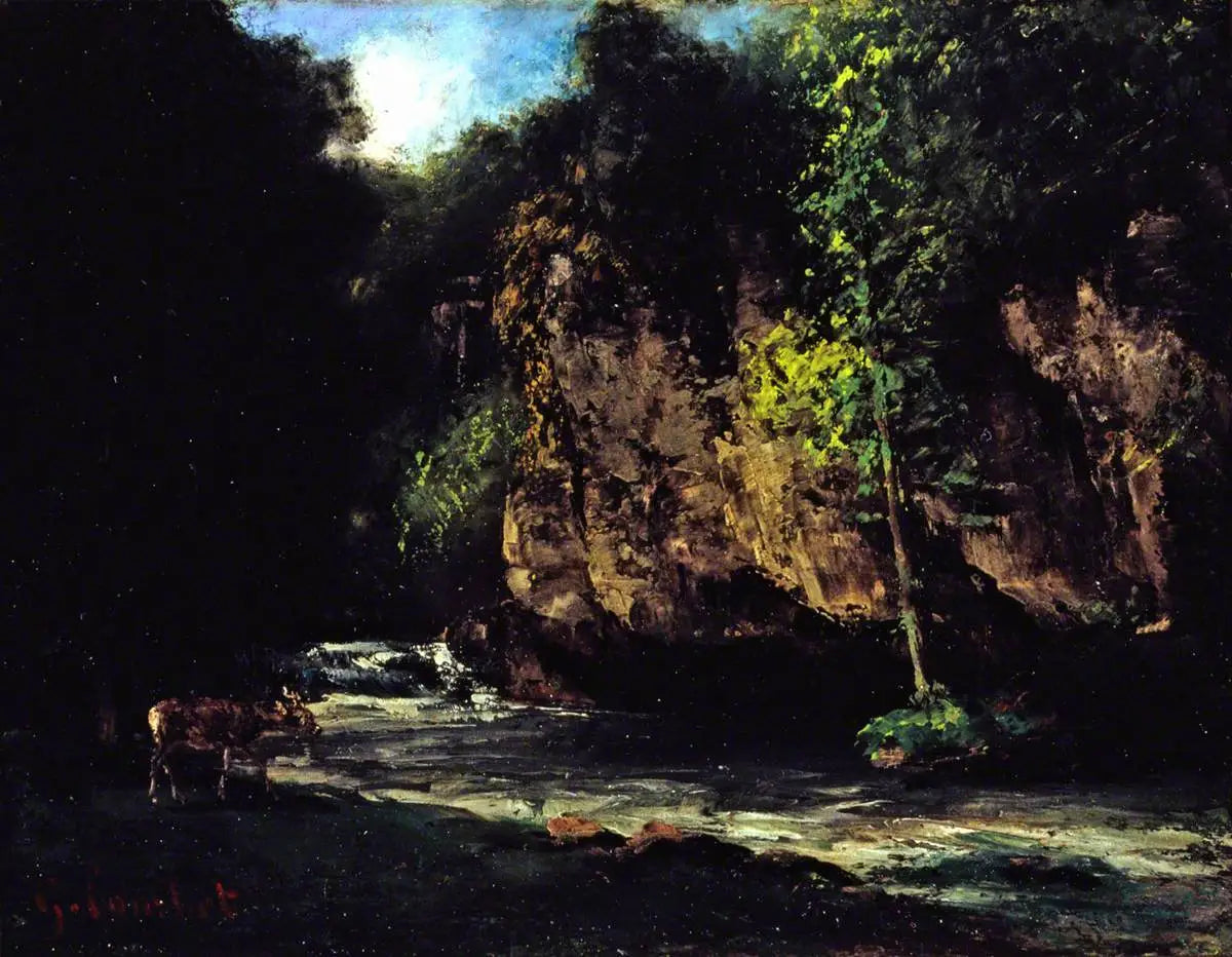 Le ruisseau - Gustave Courbet - Alpha Reproduction